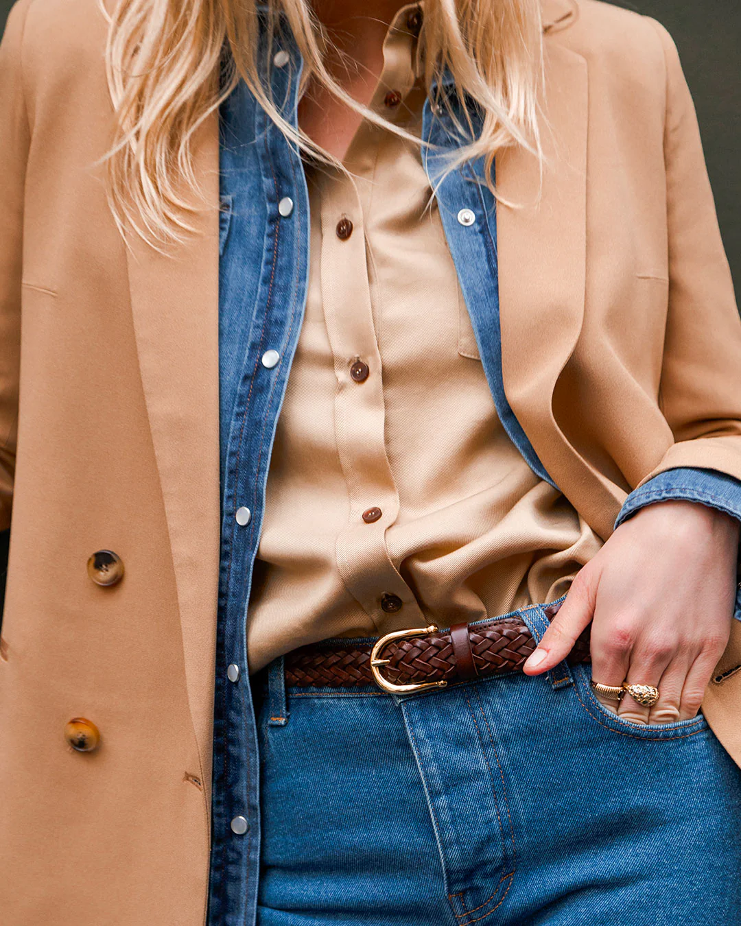 Albert - en crepe beige - Image 12