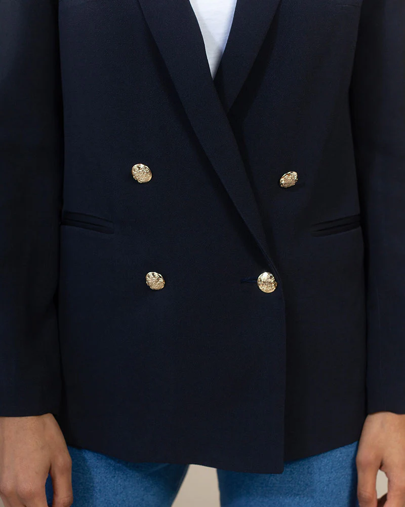 Albert - en crêpe navy - Image 4