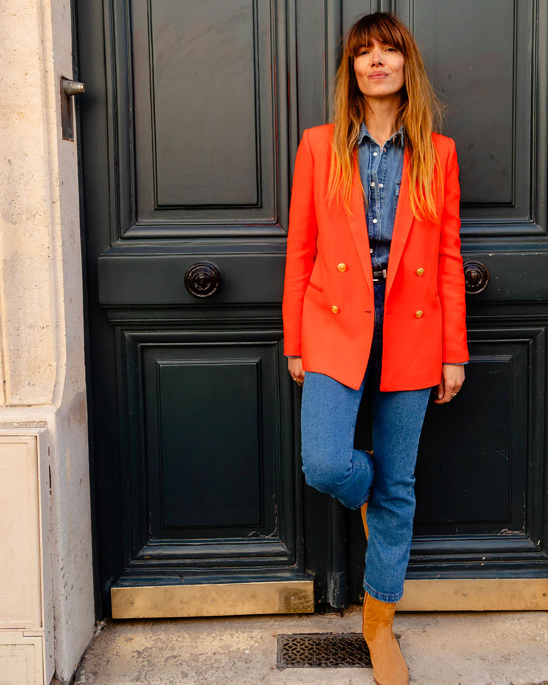 Albert - en crepe orange - Image 3