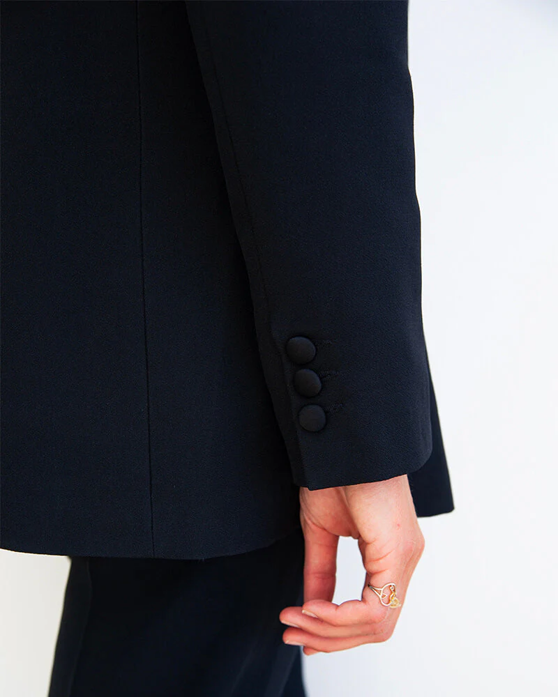 Marcel - en crepe navy - Image 13
