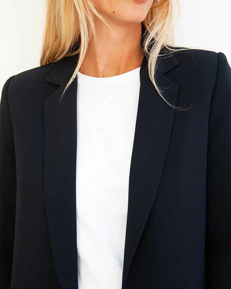 Marcel - en crepe navy - Image 4