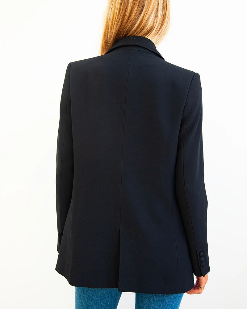 Marcel - en crepe navy - Image 6