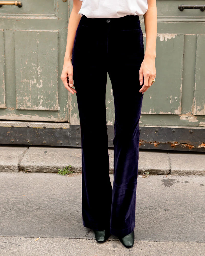 Ariane velours navy - Image 3
