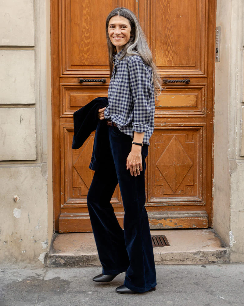 Ariane velours navy - Image 8