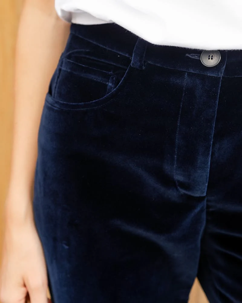 Ariane velours navy - Image 9