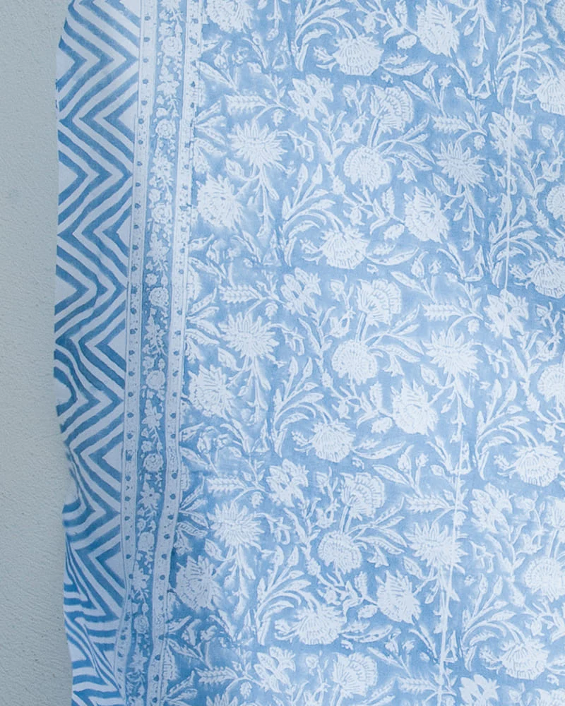 Paréo Blockprint bleu - Image 6
