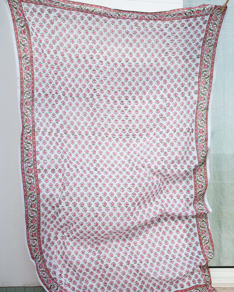 Paréo Blockprint rose - Image 10