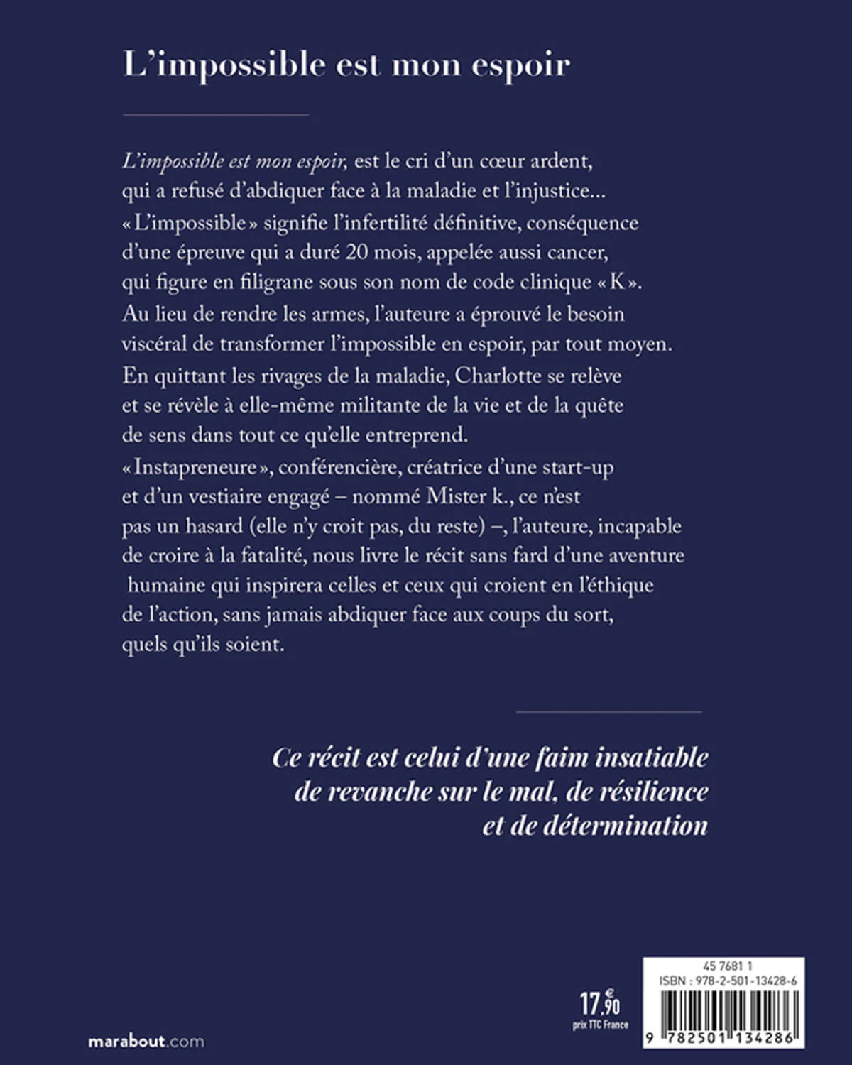 Livre « L'impossible est mon espoir » - Image 3