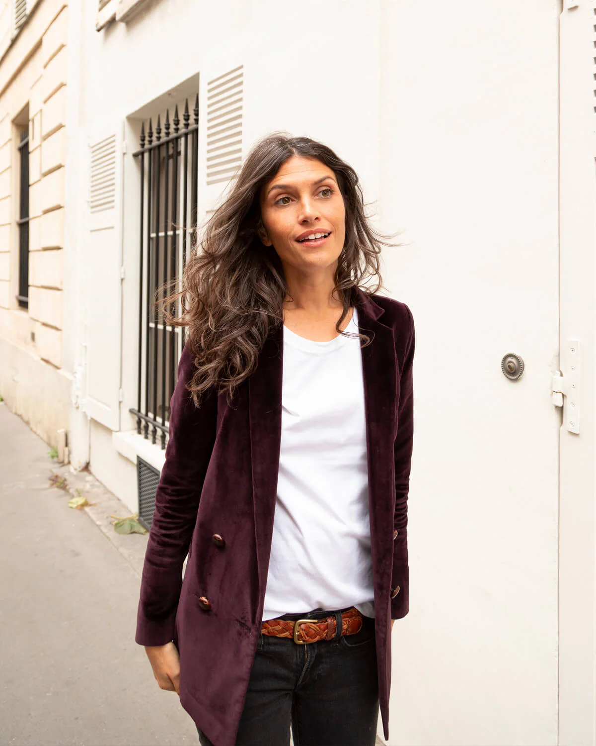 [TEST] Albert velours prune - Image 6