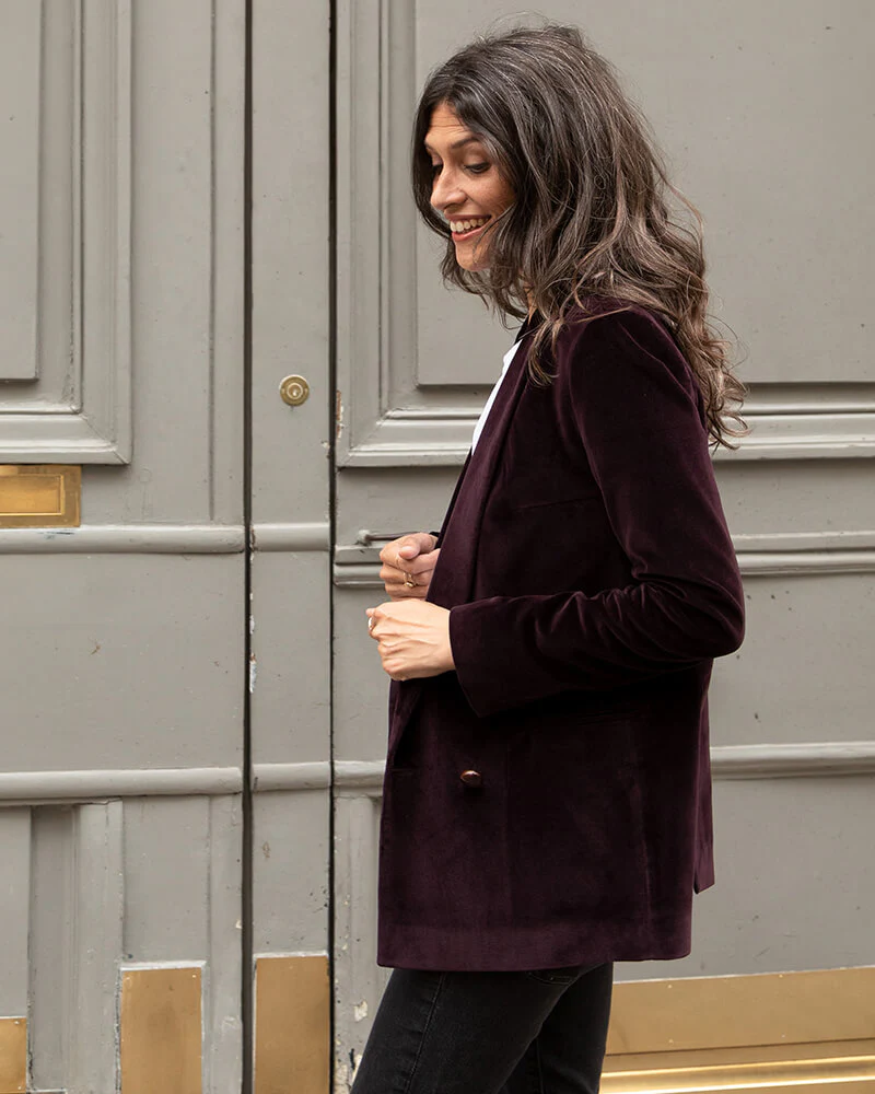 [TEST] Albert velours prune - Image 8
